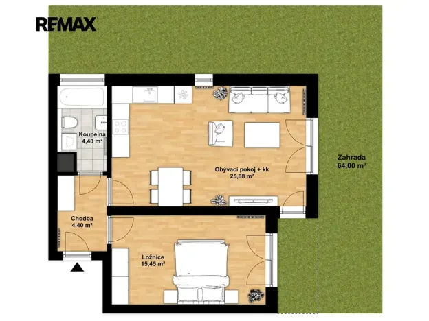 Prodej bytu 2+kk, Plzeň, Špačková, 52 m2
