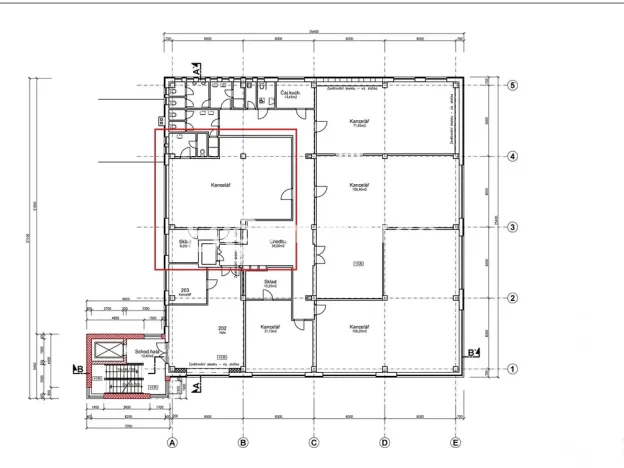 Pronájem kanceláře, Brno, 90 m2
