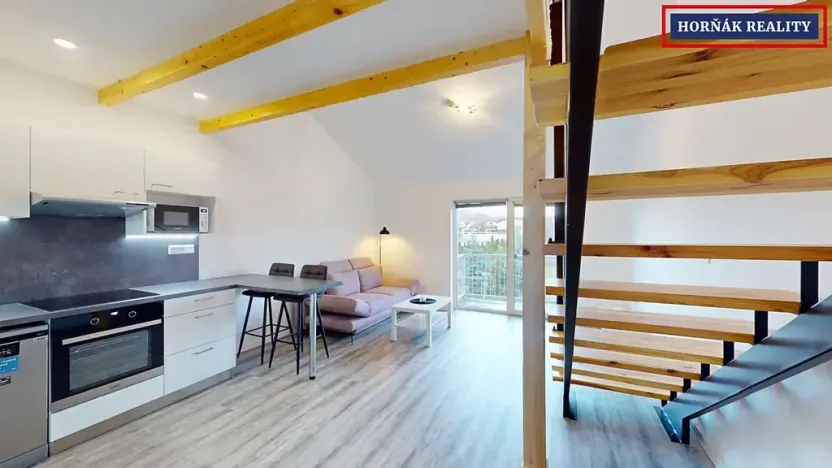 Pronájem bytu 1+kk, Brno, Příjezdová, 46 m2