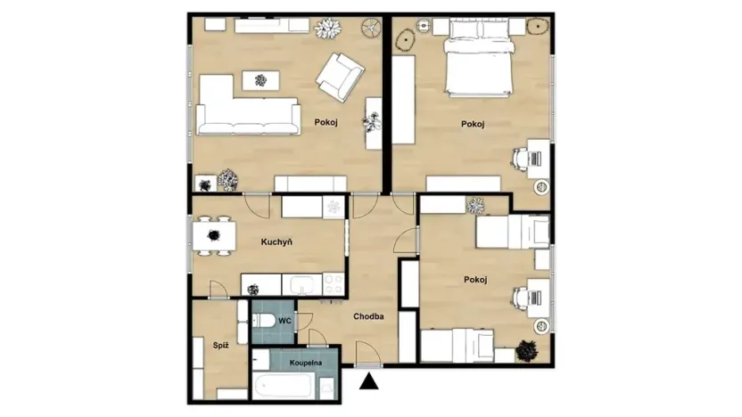 Prodej bytu 3+1, Žďár nad Sázavou, Jiřího z Poděbrad, 86 m2