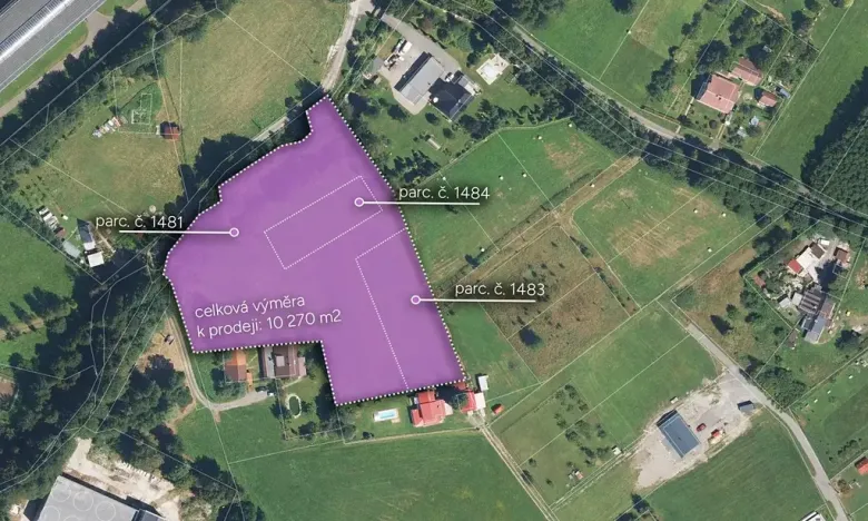 Prodej pozemku pro bydlení, Hnojník, 10270 m2