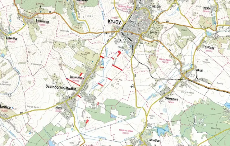 Prodej pole, Svatobořice-Mistřín, 54120 m2