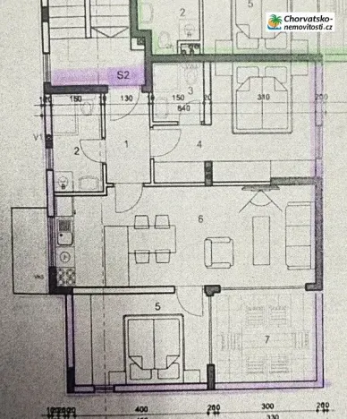 Prodej bytu 3+kk, Novalja, Chorvatsko, 60 m2