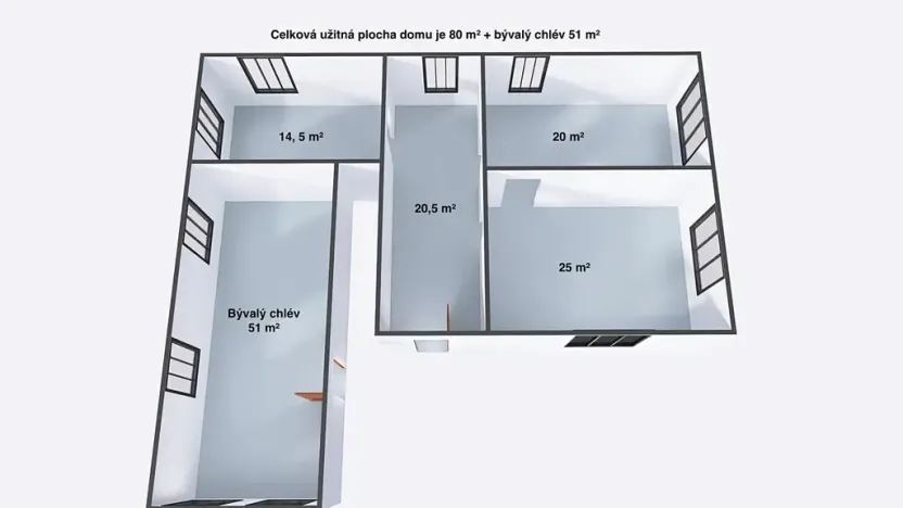Prodej rodinného domu, Lomnice nad Popelkou, Stružinecká, 80 m2