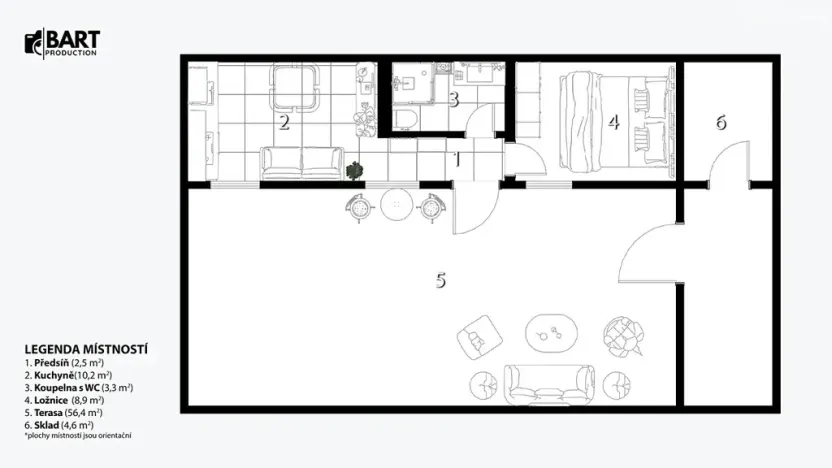 Prodej bytu 1+1, Brno, Elgartova, 30 m2