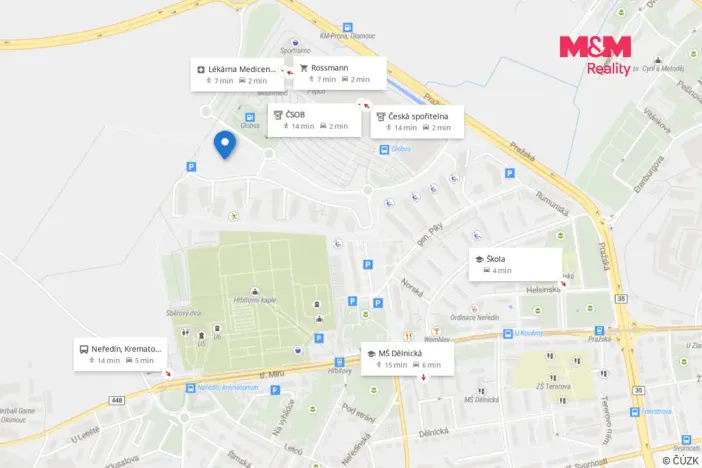 Pronájem bytu 3+kk, Olomouc - Řepčín, Aloise Rašína, 79 m2