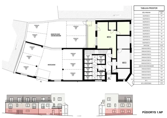 Pronájem bytu 2+kk, Ivančice, 50 m2