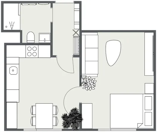 Pronájem bytu 1+1, Děčín - Děčín IX-Bynov, Nálepkova, 35 m2