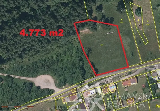 Prodej pozemku, Petrovice u Sušice - Pařezí, 4773 m2