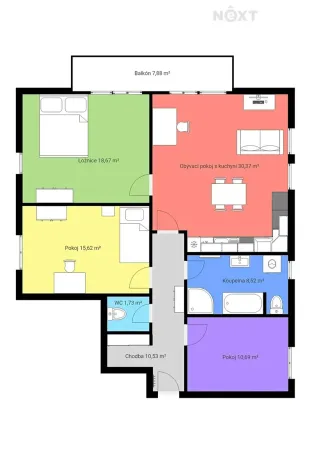 Prodej bytu 4+kk, Trhové Sviny, Za Pilou, 95 m2