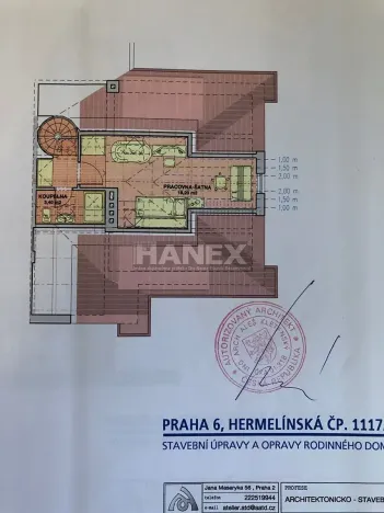 Pronájem rodinného domu, Praha - Dejvice, Hermelínská, 180 m2
