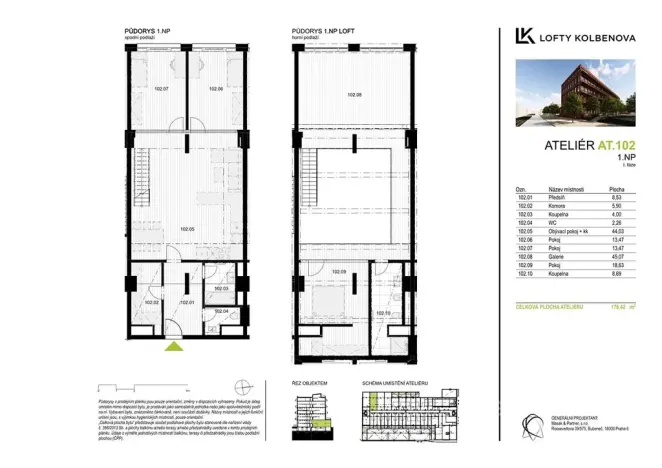Prodej kanceláře, Praha - Vysočany, Kolbenova, 176 m2