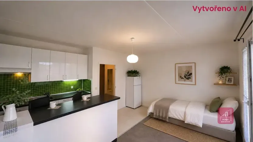 Prodej bytu 1+kk, Brno, Vltavská, 28 m2