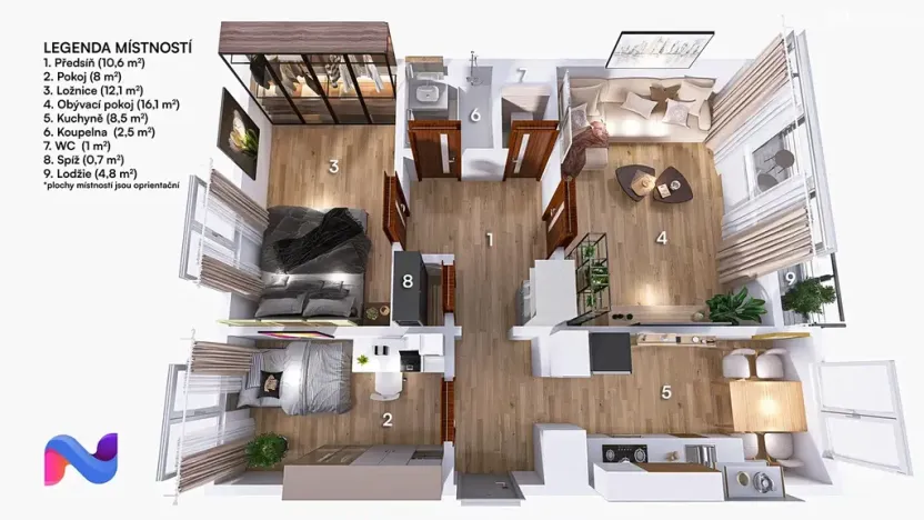 Prodej bytu 3+1, Brno, Mikuláškovo náměstí, 60 m2