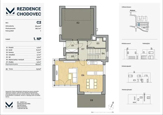 Prodej rodinného domu, Praha - Chodov, Blažimská, 295 m2