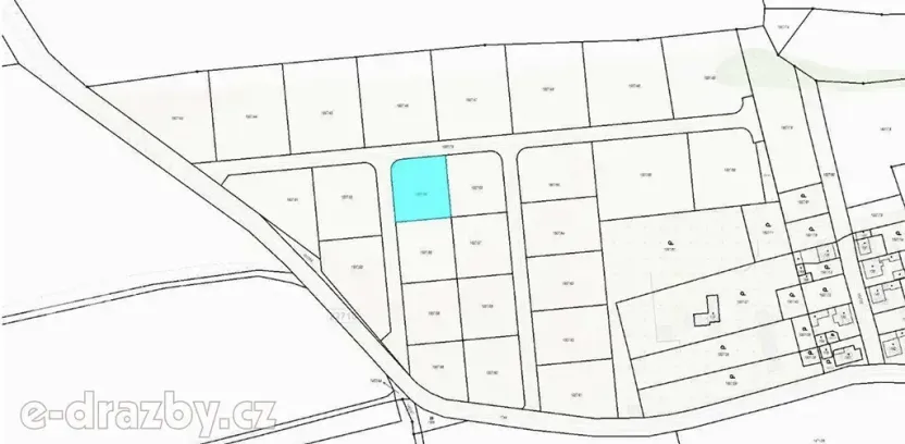 Dražba pozemku pro bydlení, Liběšice, 1000 m2
