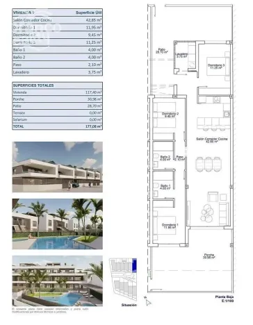 Prodej bytu 4+kk, Pilar de La Horadada, Alicante, Španělsko, 117 m2