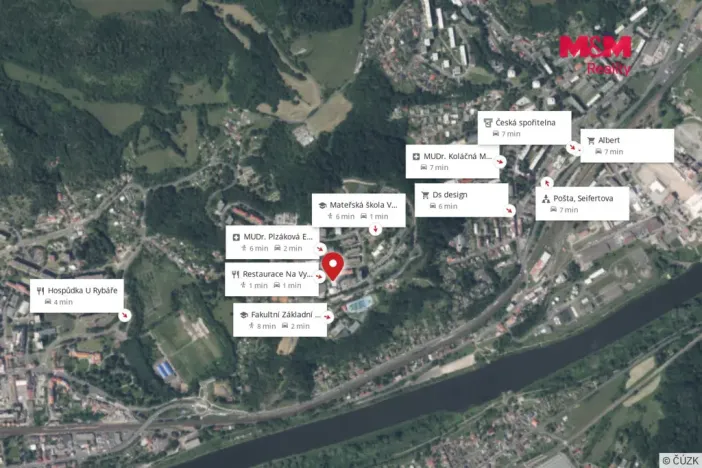 Prodej bytu 1+1, Ústí nad Labem - Krásné Březno, Rozcestí, 40 m2