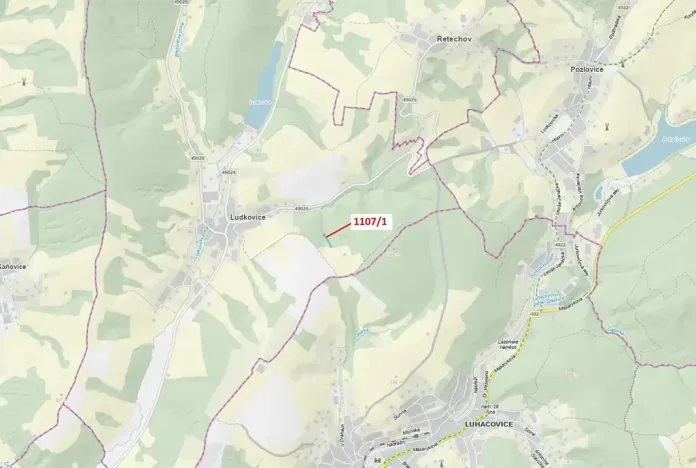 Dražba lesa, Ludkovice, 2302 m2