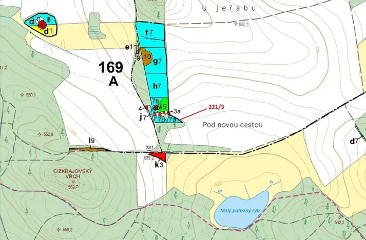 Dražba lesa, Peč, 1109 m2