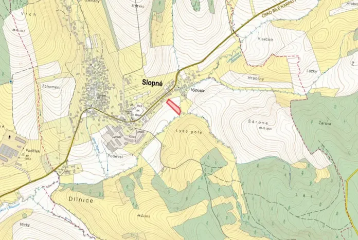 Prodej pole, Slopné, 4068 m2