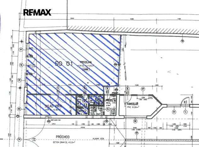 Pronájem obchodního prostoru, Kyjov, Jungmannova, 72 m2