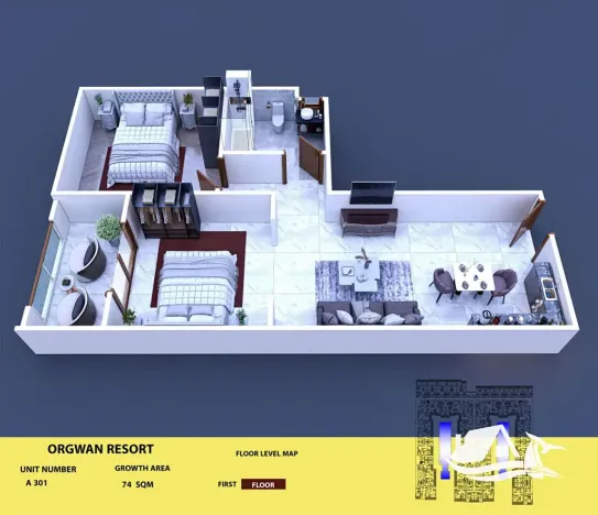 Prodej bytu 3+kk, Hurghada, Egypt, 79 m2