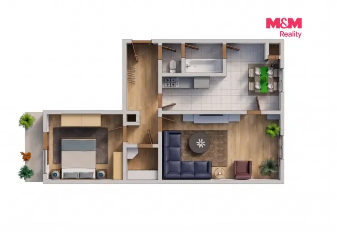 Prodej bytu 2+1, Tišnov, Králova, 52 m2