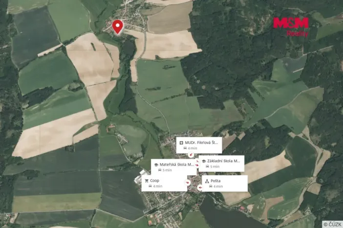 Pronájem rodinného domu, Zemětice, 63 m2