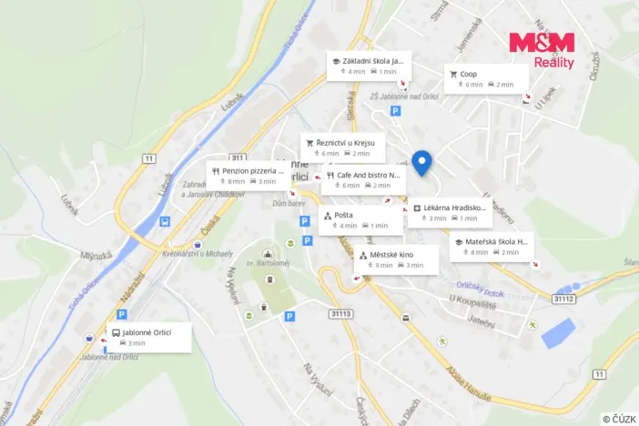 Pronájem bytu 3+1, Jablonné nad Orlicí, U Stadionu, 65 m2