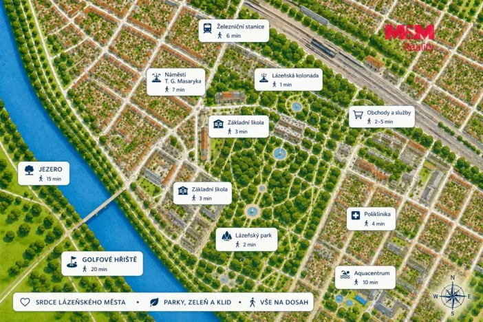 Pronájem bytu 3+1, Poděbrady - Poděbrady II, nám. T.G.Masaryka, 76 m2