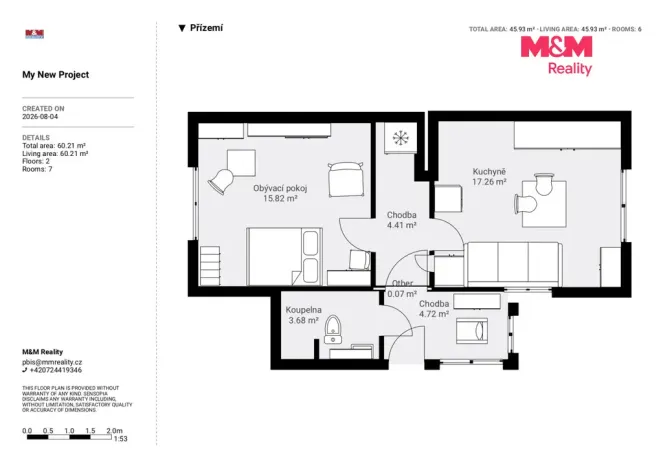 Prodej rodinného domu, Libějovice - Černěves, 46 m2