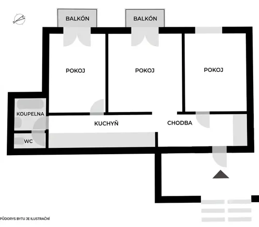 Pronájem bytu 3+kk, Ostrava, Urxova, 62 m2