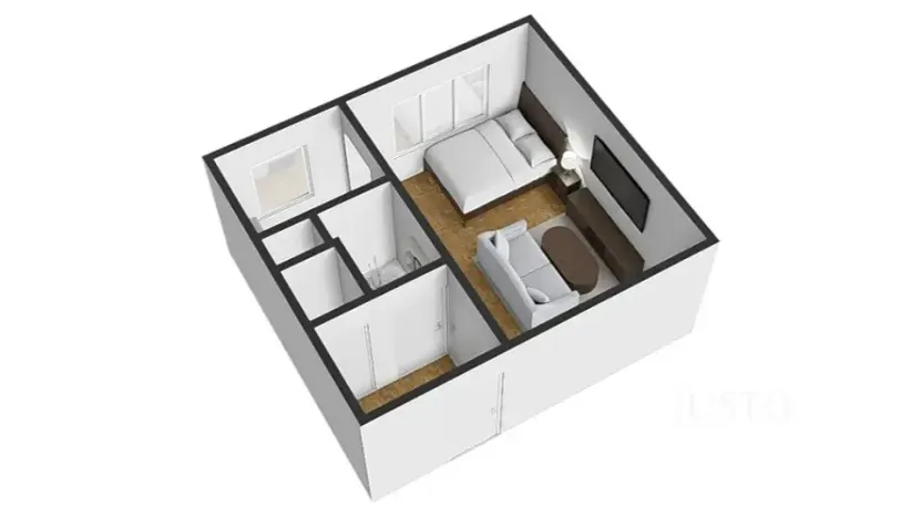 Prodej bytu 1+kk, Praha - Troja, Krynická, 28 m2