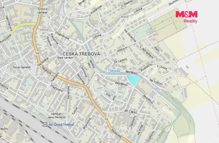 Prodej pozemku pro bydlení, Česká Třebová, Bezděkov, 4130 m2