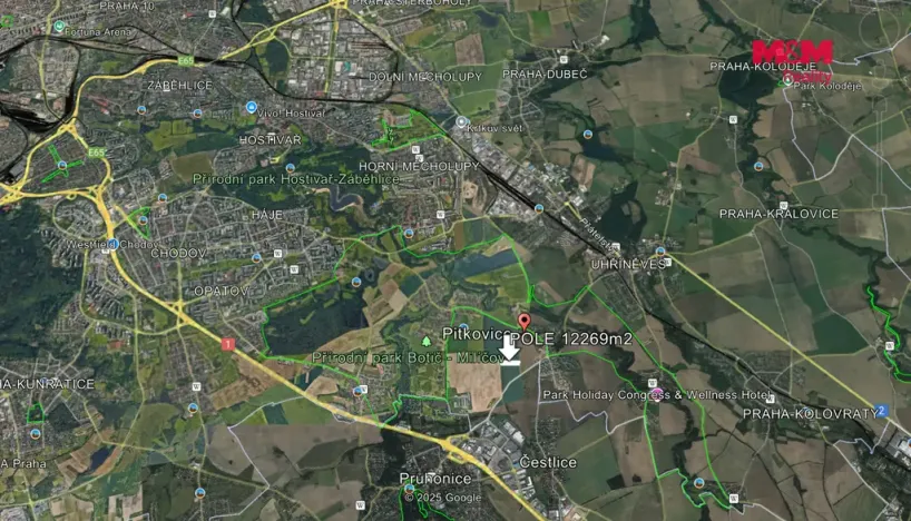 Prodej pole, Praha - Pitkovice, 12269 m2