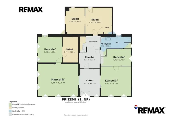 Prodej kanceláře, Nový Bor, Mařákova, 470 m2