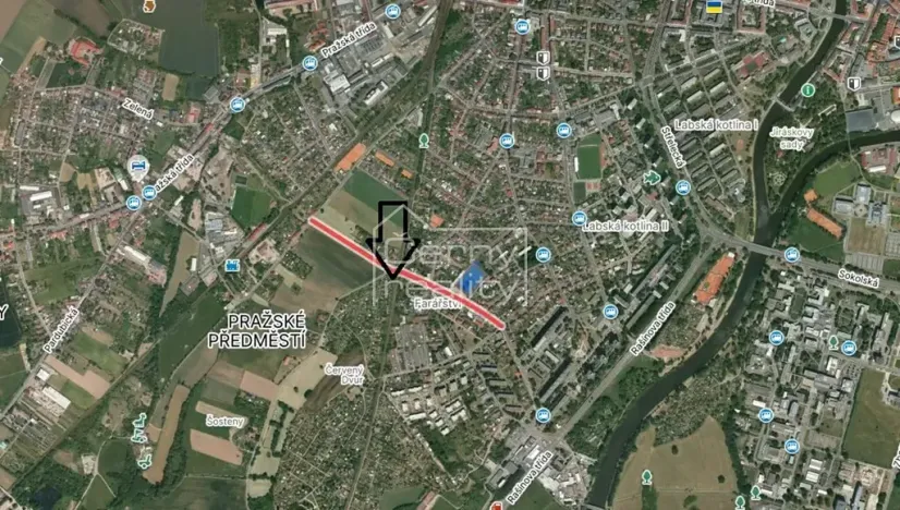 Prodej pozemku pro bydlení, Hradec Králové, Červený Dvůr, 1081 m2