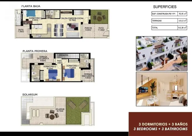 Prodej rodinného domu, Orihuela, Alicante, Španělsko, 95 m2
