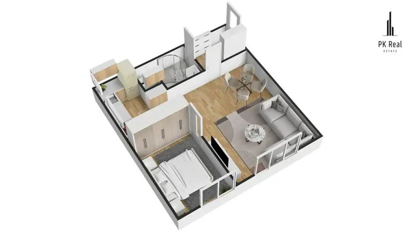 Prodej bytu 2+kk, Brno, Renneská třída, 47 m2