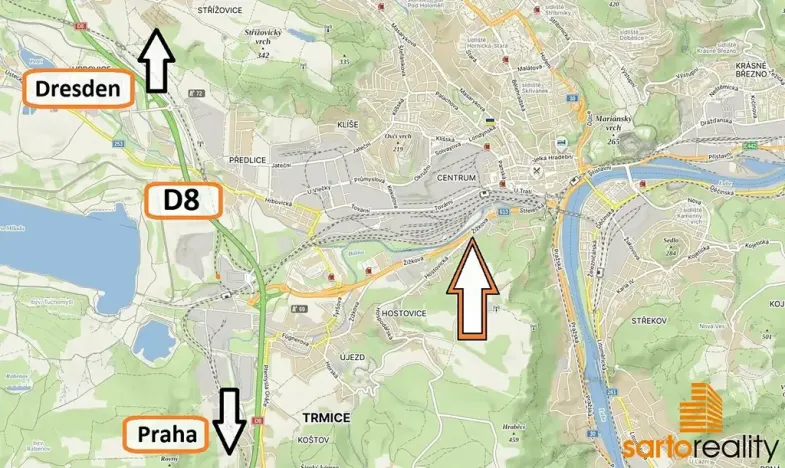 Pronájem skladu, Ústí nad Labem, Žižkova, 420 m2