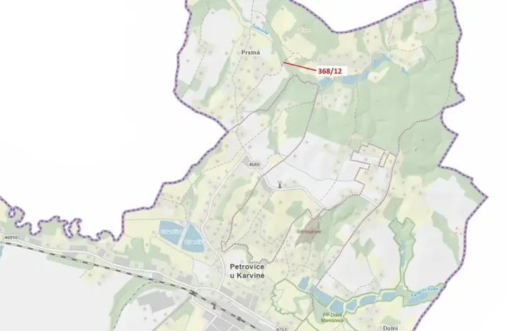 Dražba pozemku, Petrovice u Karviné, 218 m2