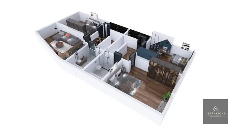 Prodej bytu 4+kk, Vysoký Újezd, V Chaloupkách, 146 m2