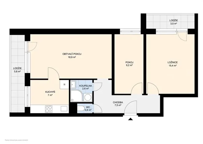 Prodej bytu 3+1, Kralupy nad Vltavou, Tylova, 78 m2