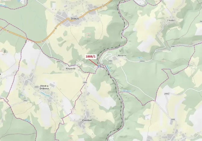 Dražba louky, Držkov, 1487 m2
