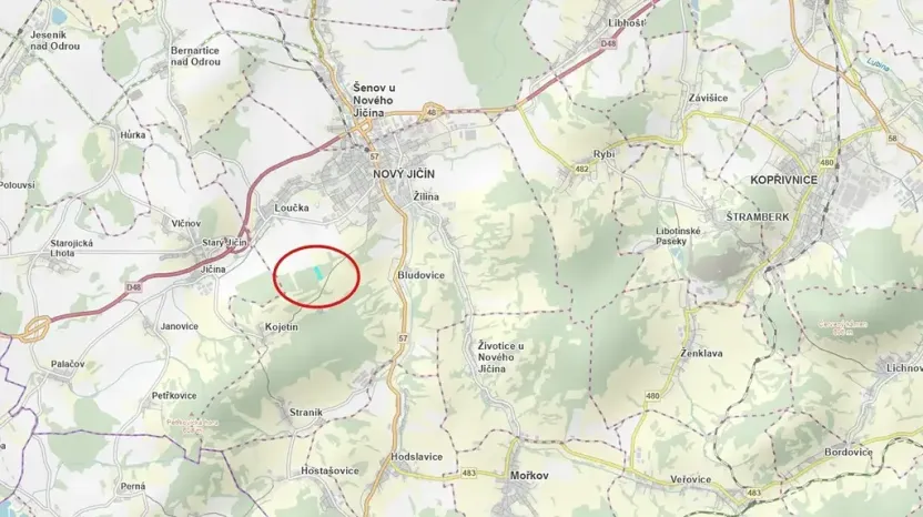 Dražba lesa, Nový Jičín, 19574 m2