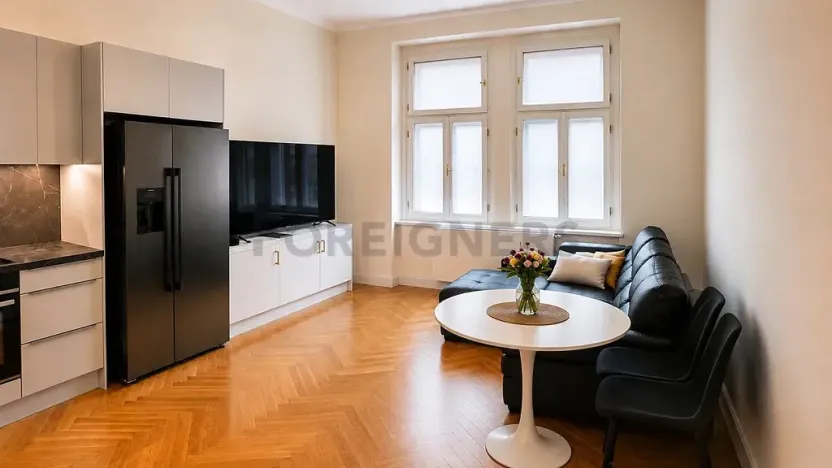 Pronájem bytu 2+kk, Praha - Žižkov, Kubelíkova, 48 m2