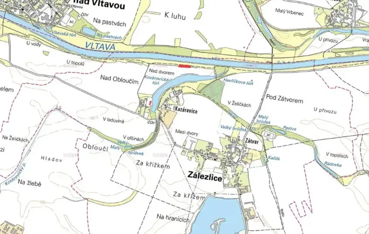 Prodej louky, Zálezlice, 1857 m2