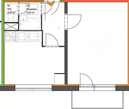 Prodej bytu 1+1, Olomouc, Nešporova, 32 m2