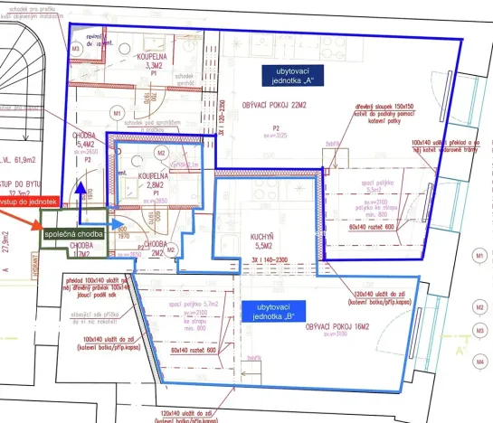 Prodej ubytování, Brno, Cejl, 60 m2